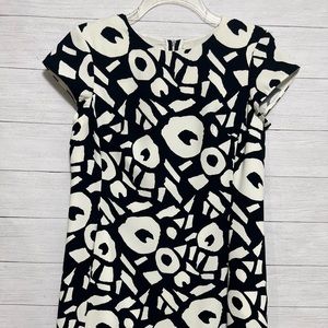 LOFT Black and White Dress